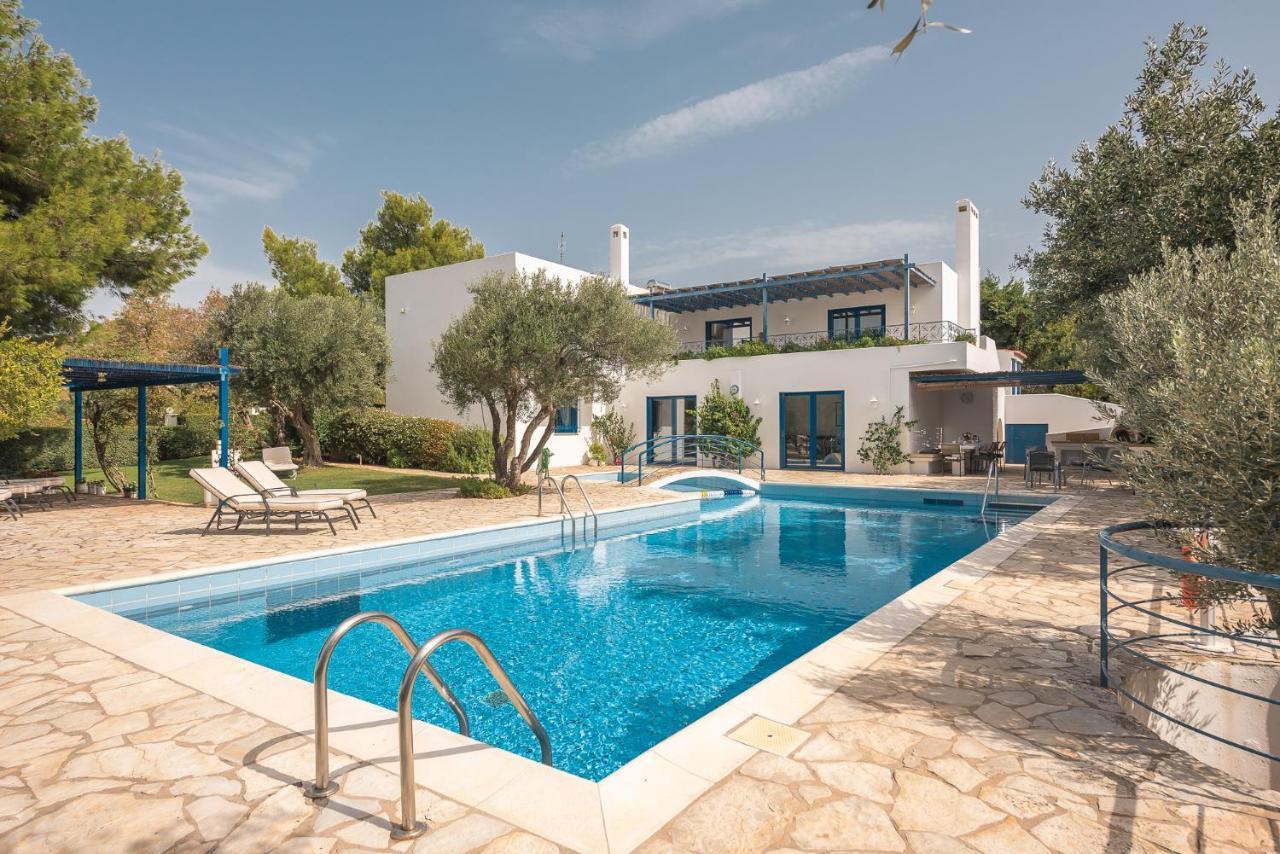 Summer Villa Pasiphae Private Pool - Bbq -Beach 2Min Sounion Exterior photo